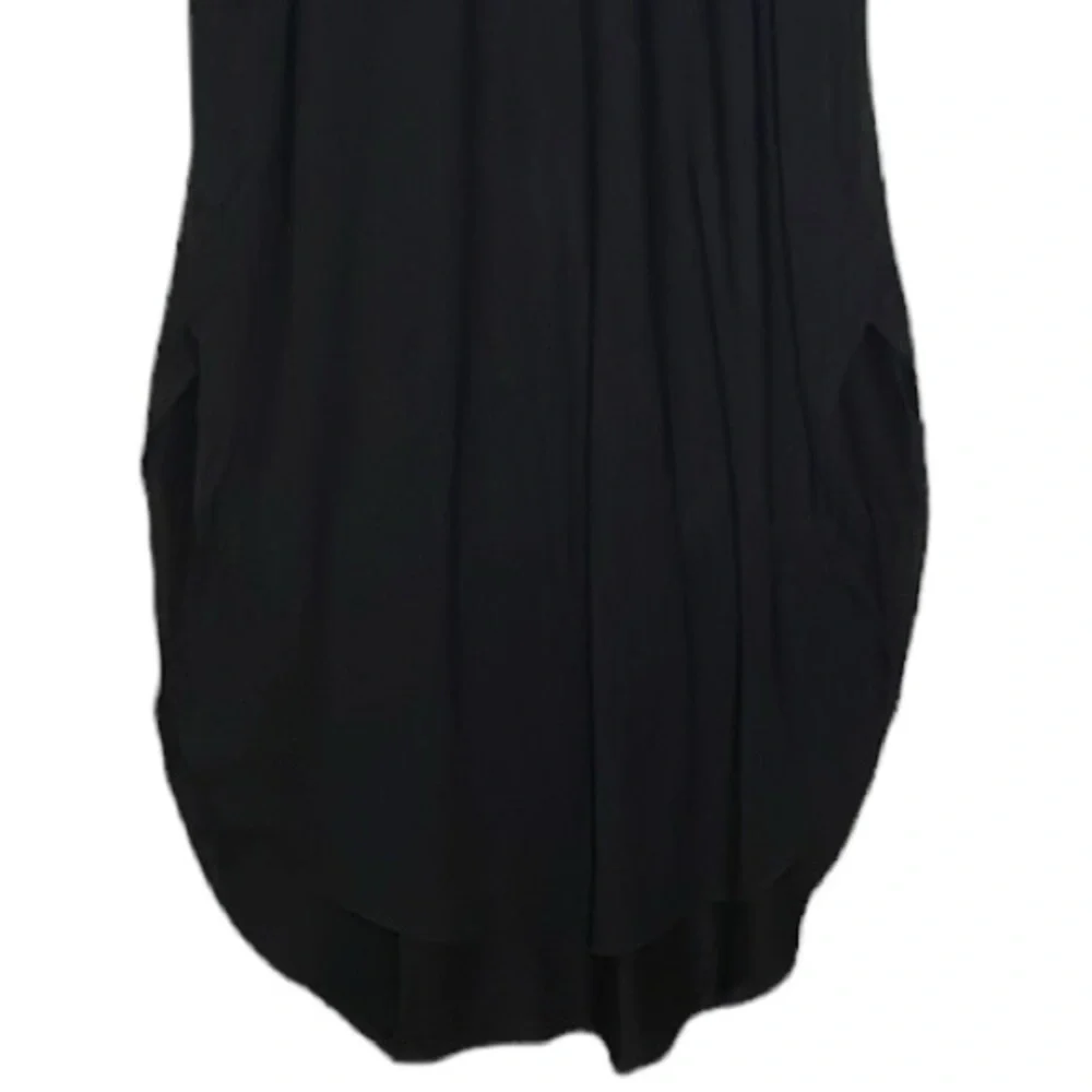 Zenana Black Maxi Dress with side pockets. - Picture 4 of 4